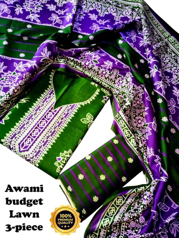 awami budget lawn 3-piece
