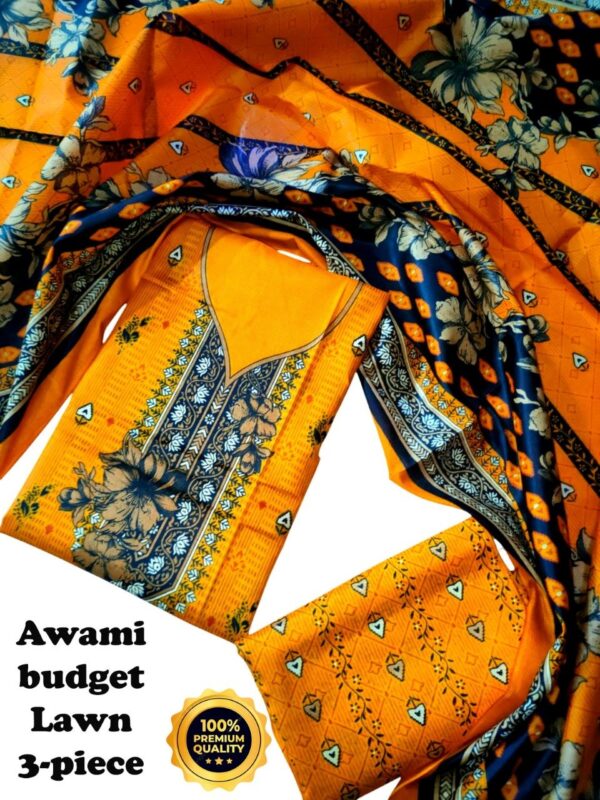 awami budget lawn 3-piece