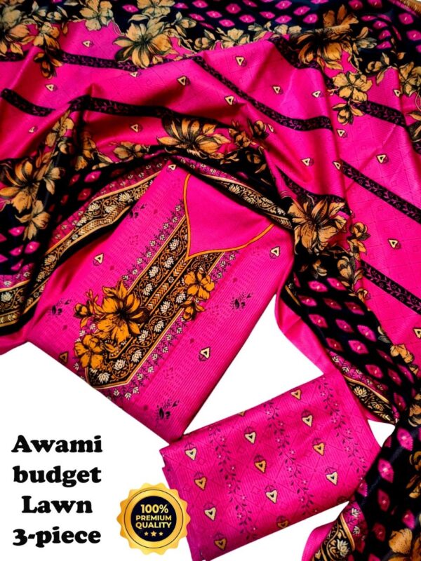 awami budget lawn 3-piece