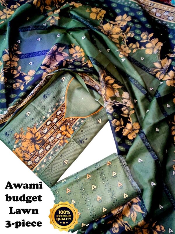 awami budget lawn 3-piece