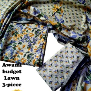 awami budget lawn 3-piece