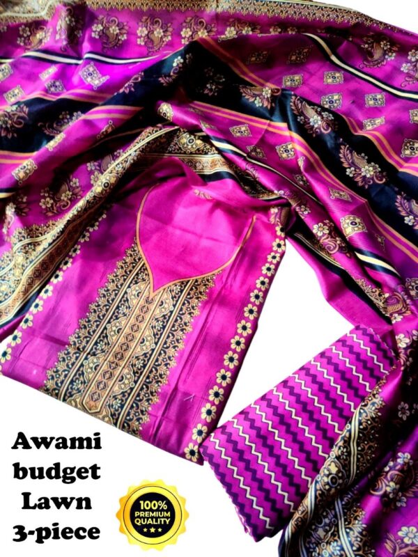 awami budget lawn 3-piece