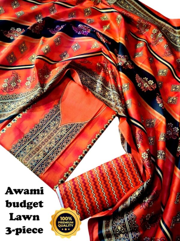 awami budget lawn 3-piece