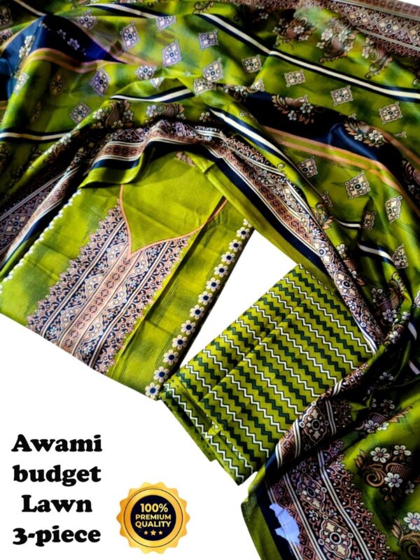 awami budget lawn 3-piece