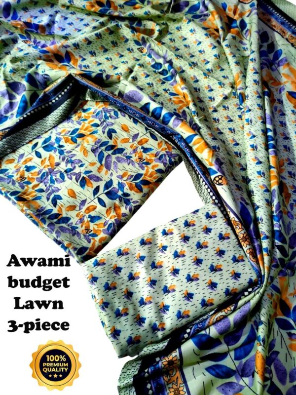 awami budget lawn 3-piece
