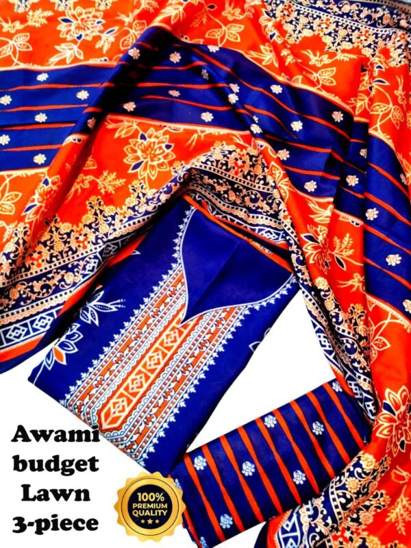 awami budget lawn 3-piece