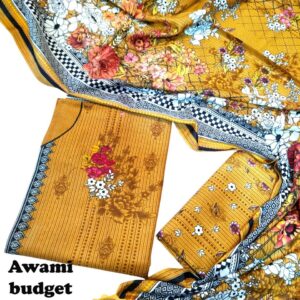 awami budget lawn 3-piece