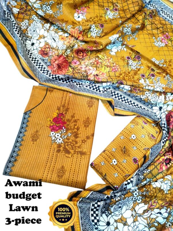 awami budget lawn 3-piece