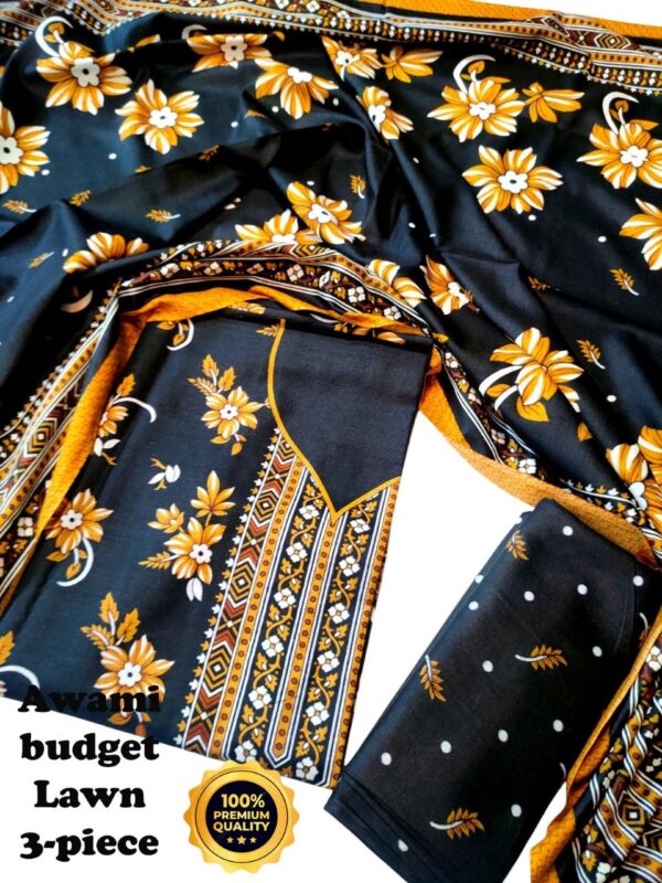 awami budget lawn 3-piece