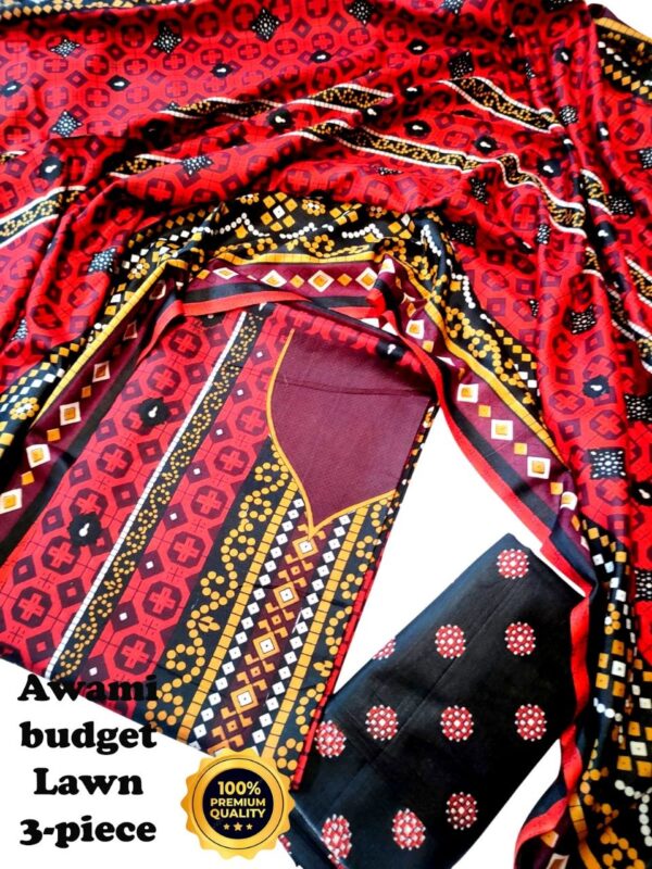 awami budget lawn 3-piece