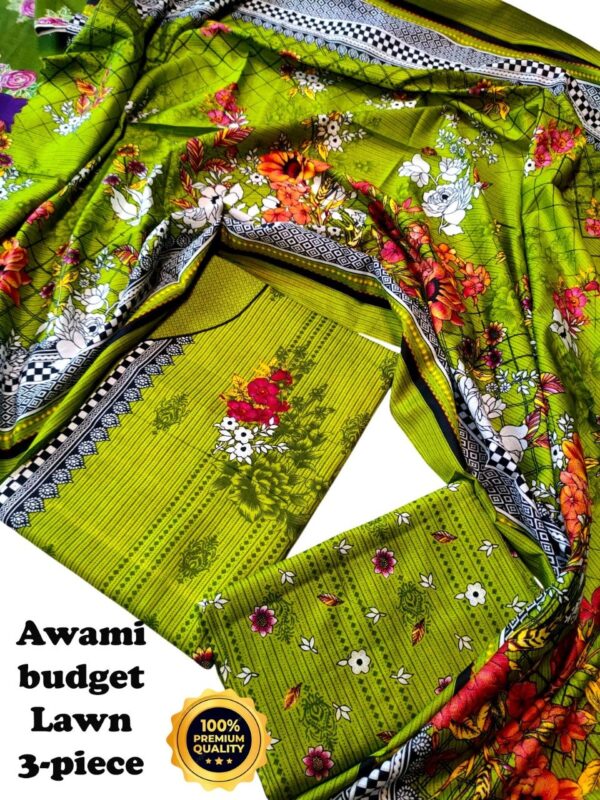 awami budget lawn 3-piece