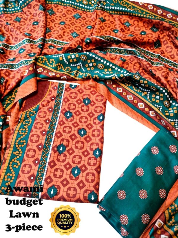 awami budget lawn 3-piece